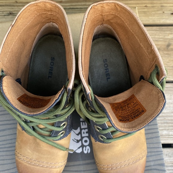 SOREL 1964 Premium Wedge size 6 US 23cm Black/Brown w/ green laces - Picture 5 of 6